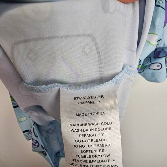 NEW Deolax Polo Shirt Blue All Over Print Short Sleeve Pullover Top Men XXL - Picture 8 of 9